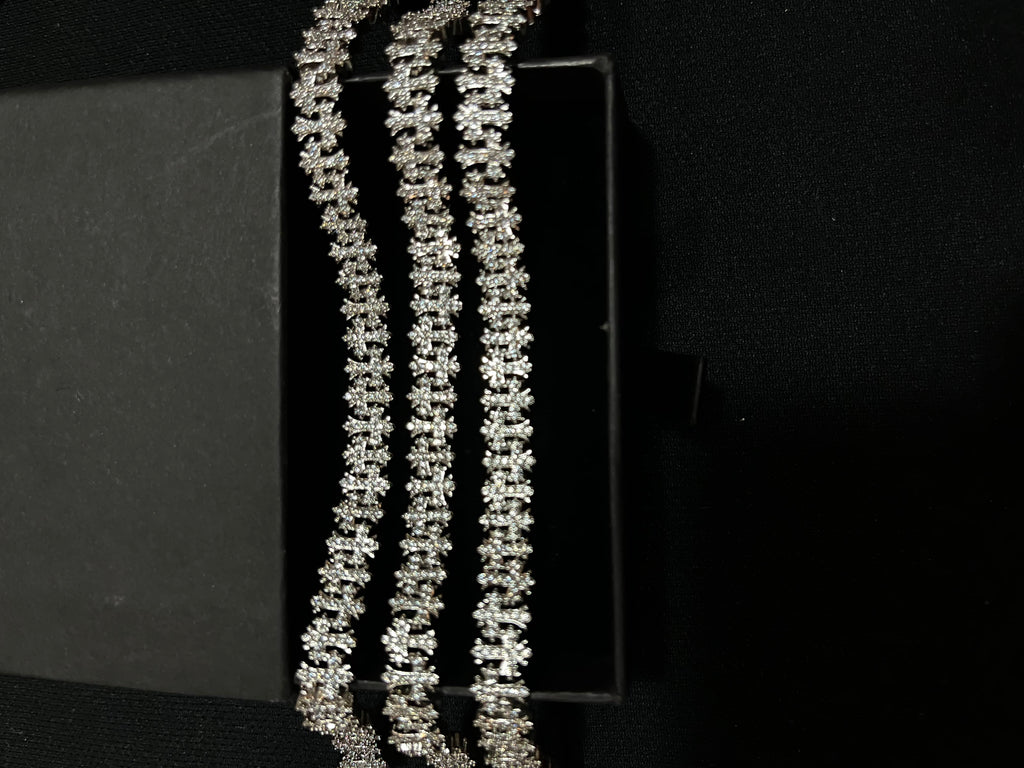 Esclava estilo chrome hearts